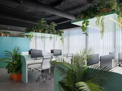 Puestos de Trabajo Coworking con Luz Natural en BySpaces Coworking, Sevilla